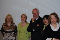 Региональный менеджер по России и Восточной Европе фабрики Rado г-н Ханс - Руди Марти и коллектив