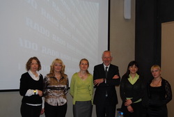 Региональный менеджер по России и Восточной Европе фабрики Rado г-н Ханс - Руди Марти и коллектив