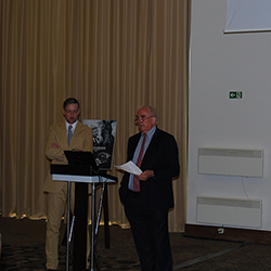 На фото: бренд менеджер Longines в России Дмитрий Дмитриев и президент Longines Вальтер фон Кеннел