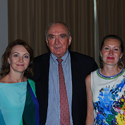 На фото: Глызина Елена, президент Longines Вальтер фон Кеннел, Ирина г. Тольятти