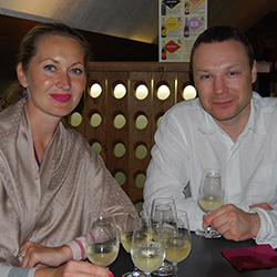 На фото: Глызина Елена и региональный менеджер Longines Рабцевич Дмитрий